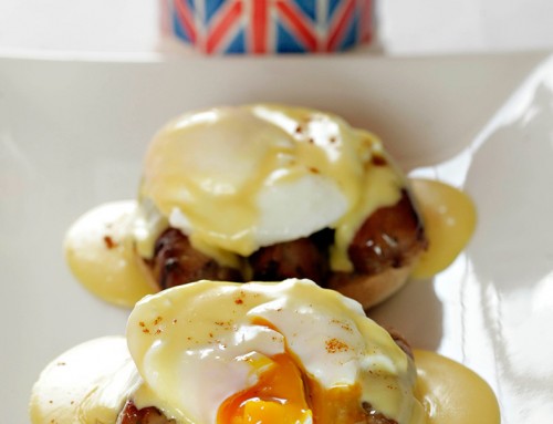 Sausage Eggs Benedict