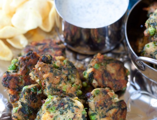 Pea, Spinach and Potato Cakes