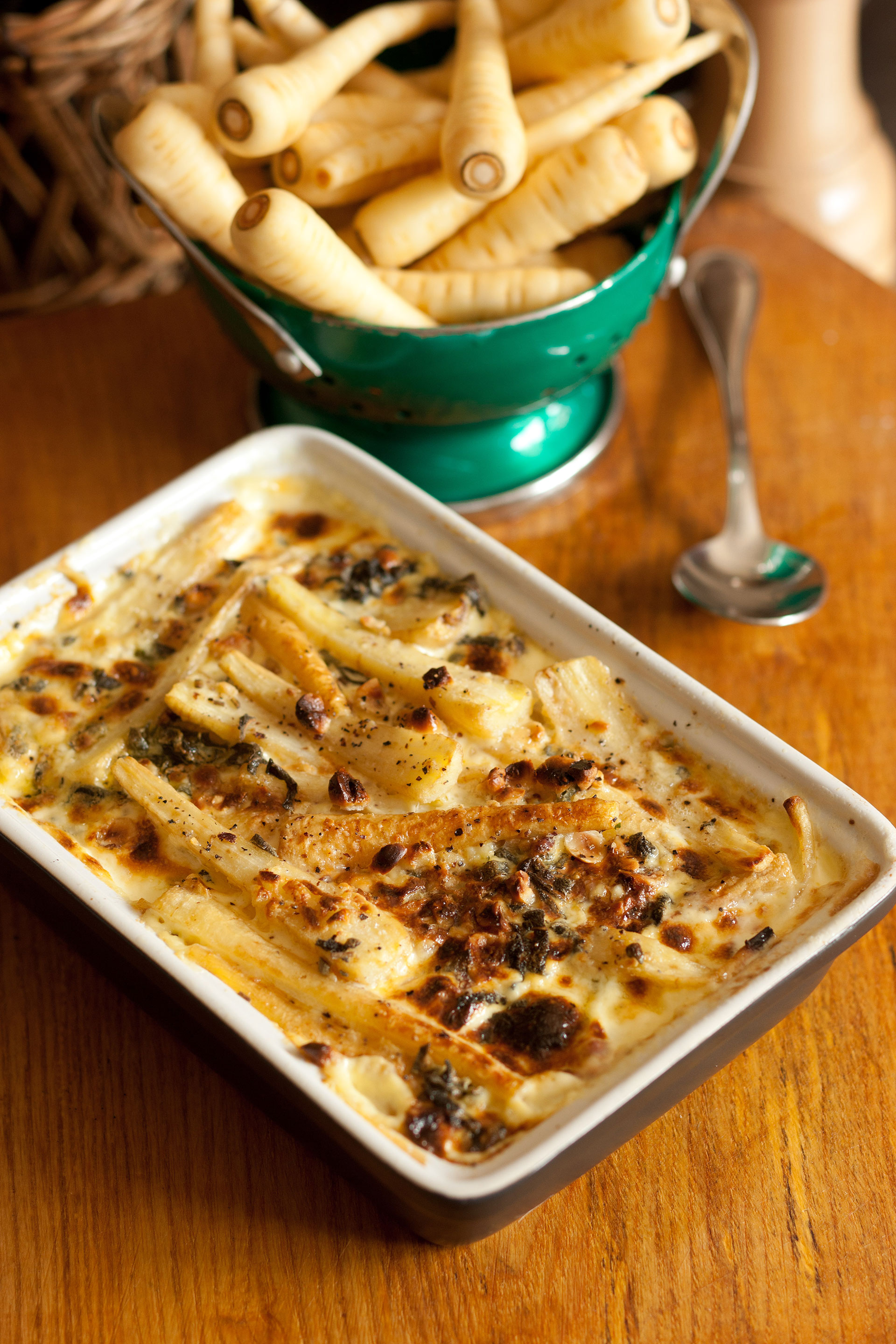 Piccolo Parsnip with Sage and Hazelnut Dauphinoise